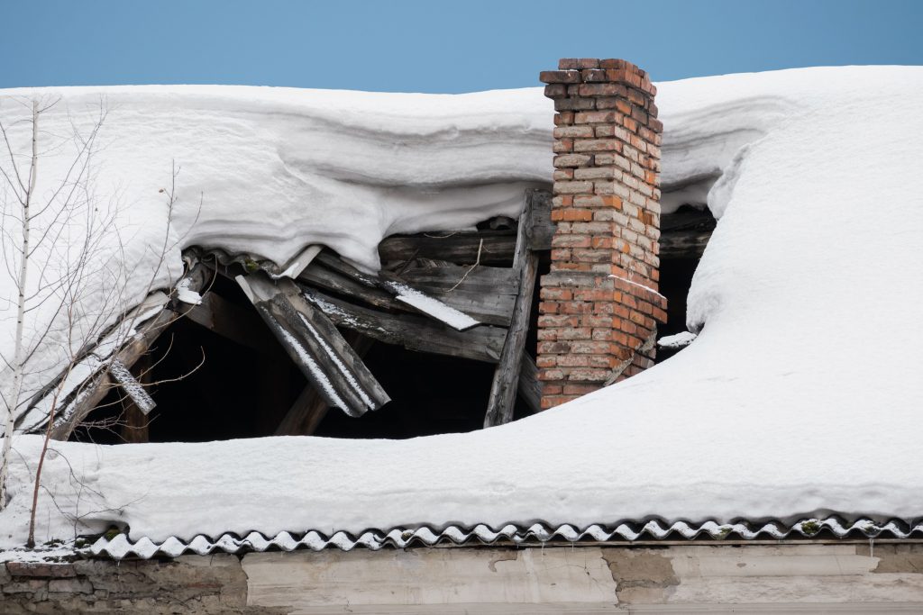 snow storm roof damage